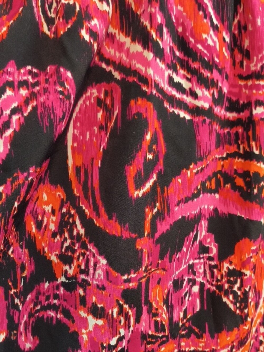 Elle Black Camisole with Pink & Orange Paisley Print - Picture 7 of 15